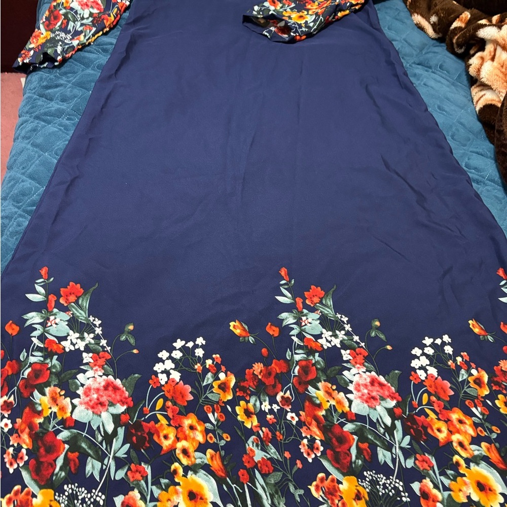 Blue Sleeveless Sundress for Casual Resort Wear